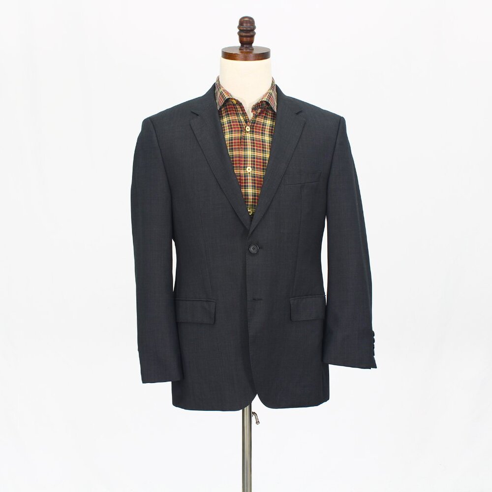 Hugo Boss 40S Gray Blazer Sport Coat Jacket 2-Button Solid T967